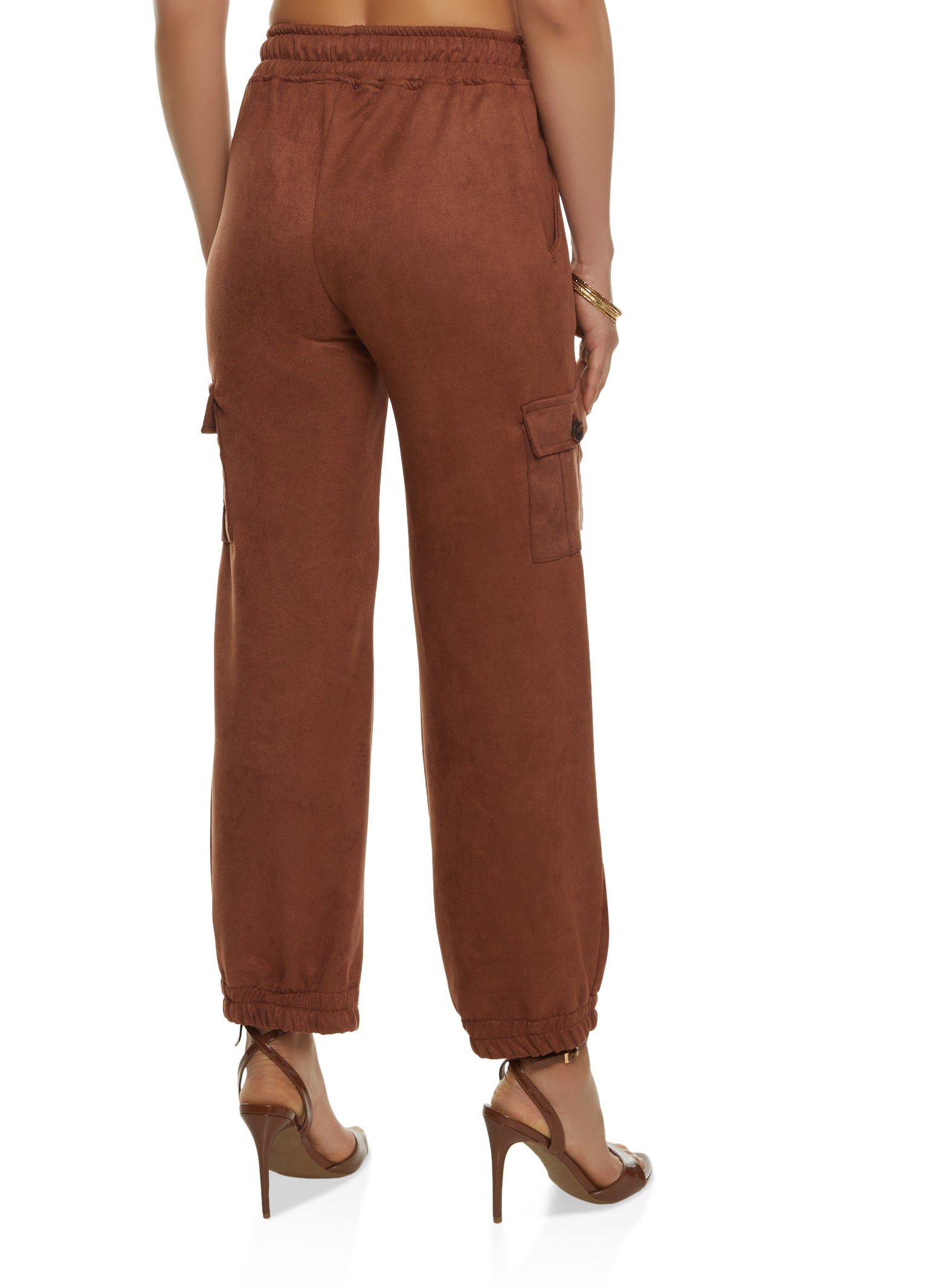 Faux Suede Drawstring Joggers sold by Rainbow product image thumbnail 2