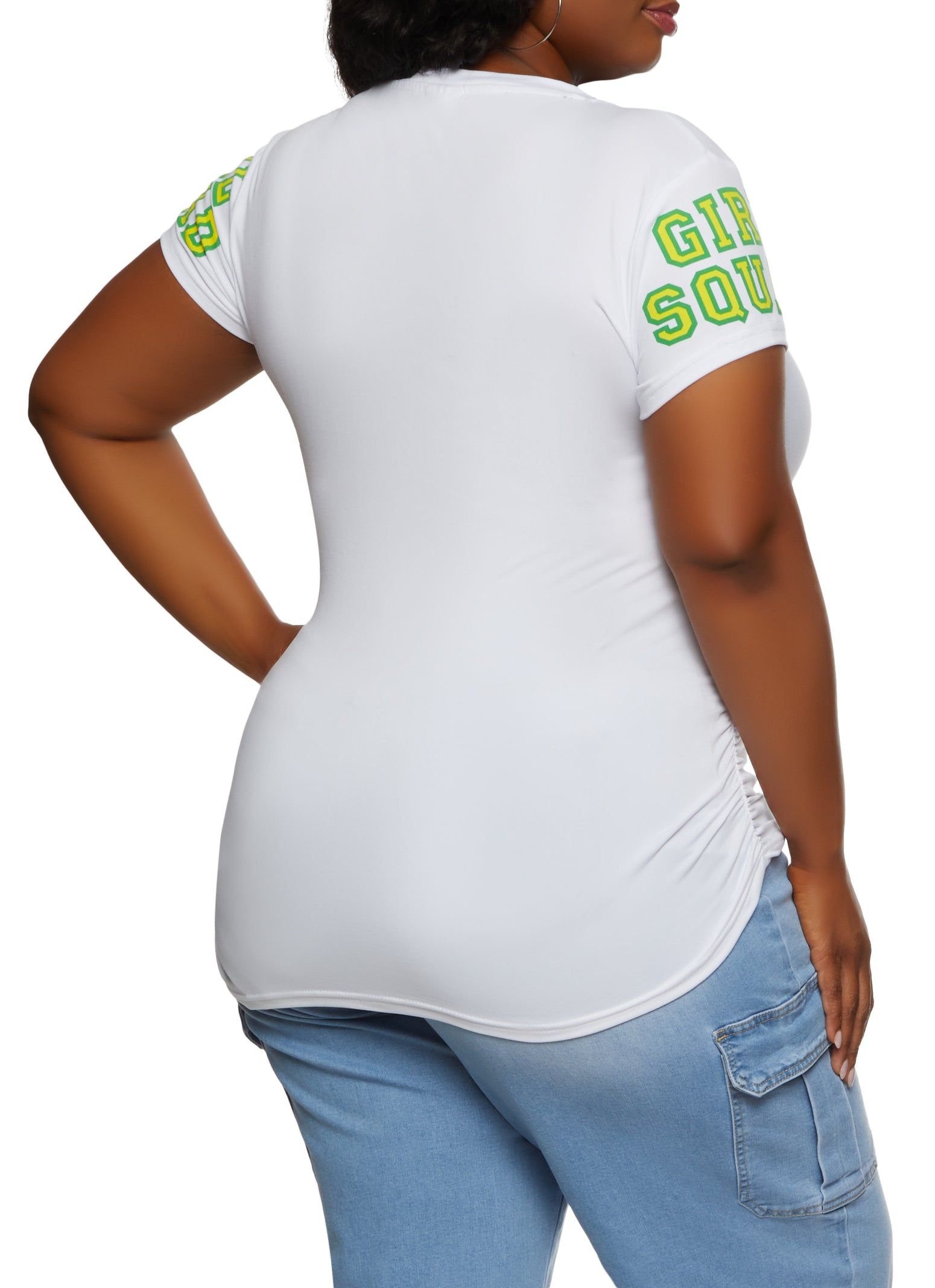 Plus Size Blessed and Highly Favored Graphic Tee sold by Rainbow product image thumbnail 2
