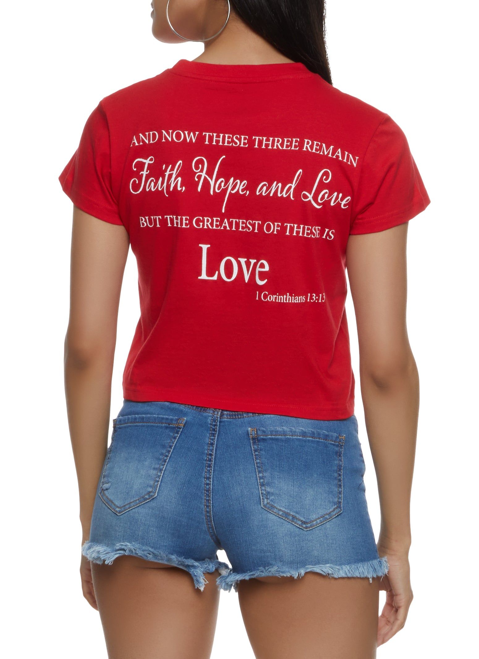 Love Cropped T Shirt sold by Rainbow product image thumbnail 2