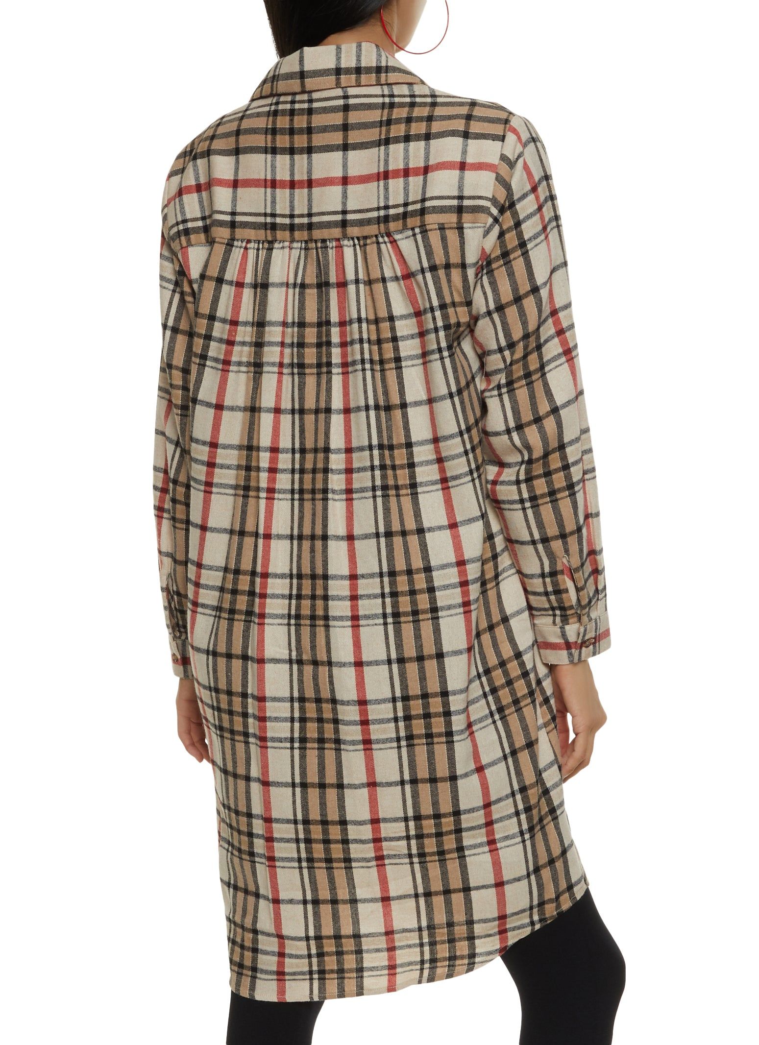 Plaid Button Front Flannel Shirt sold by Rainbow product image thumbnail 2