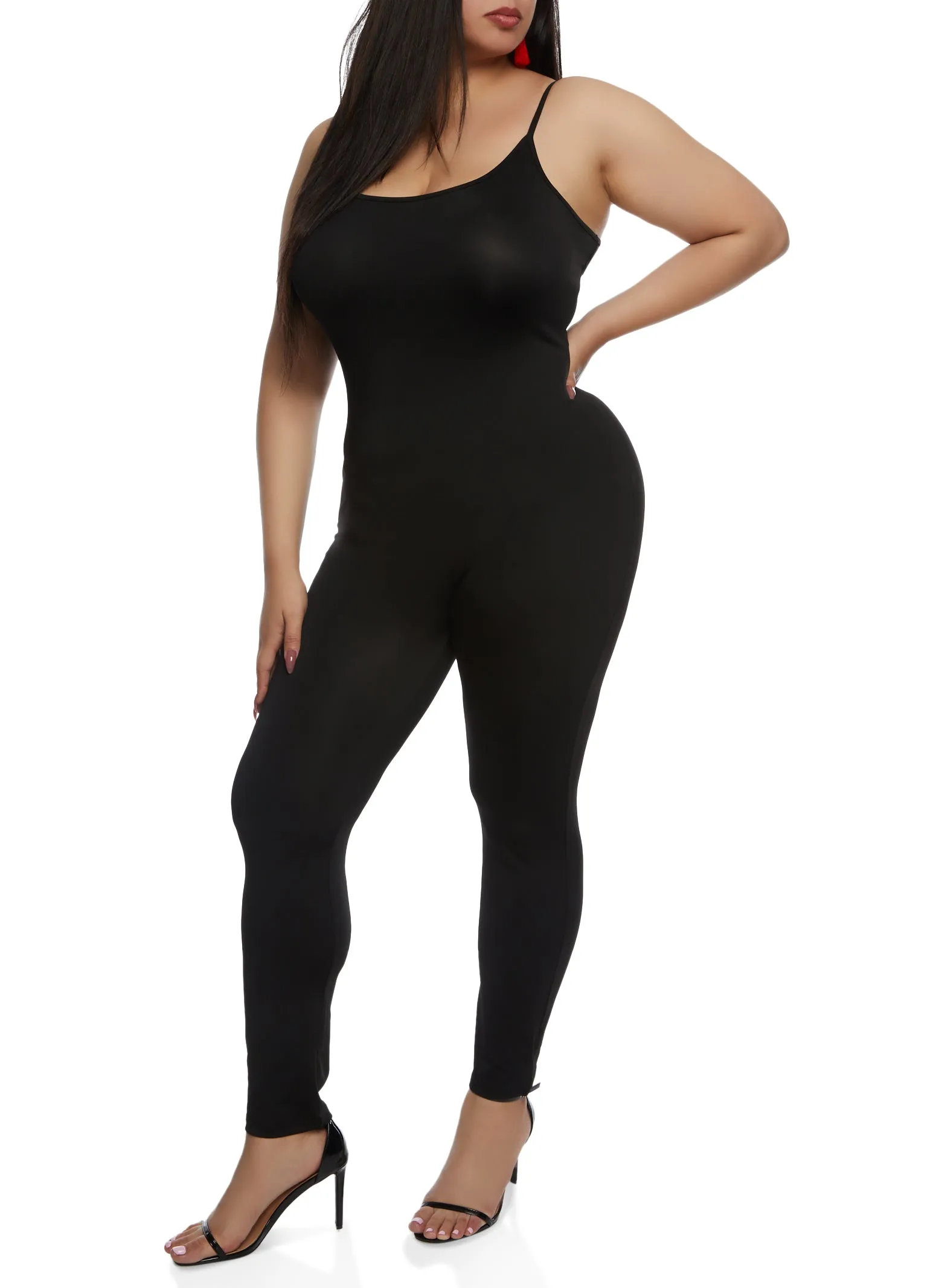 Plus Size Scoop Neck Cami Jumpsuit sold by Rainbow product image thumbnail 2