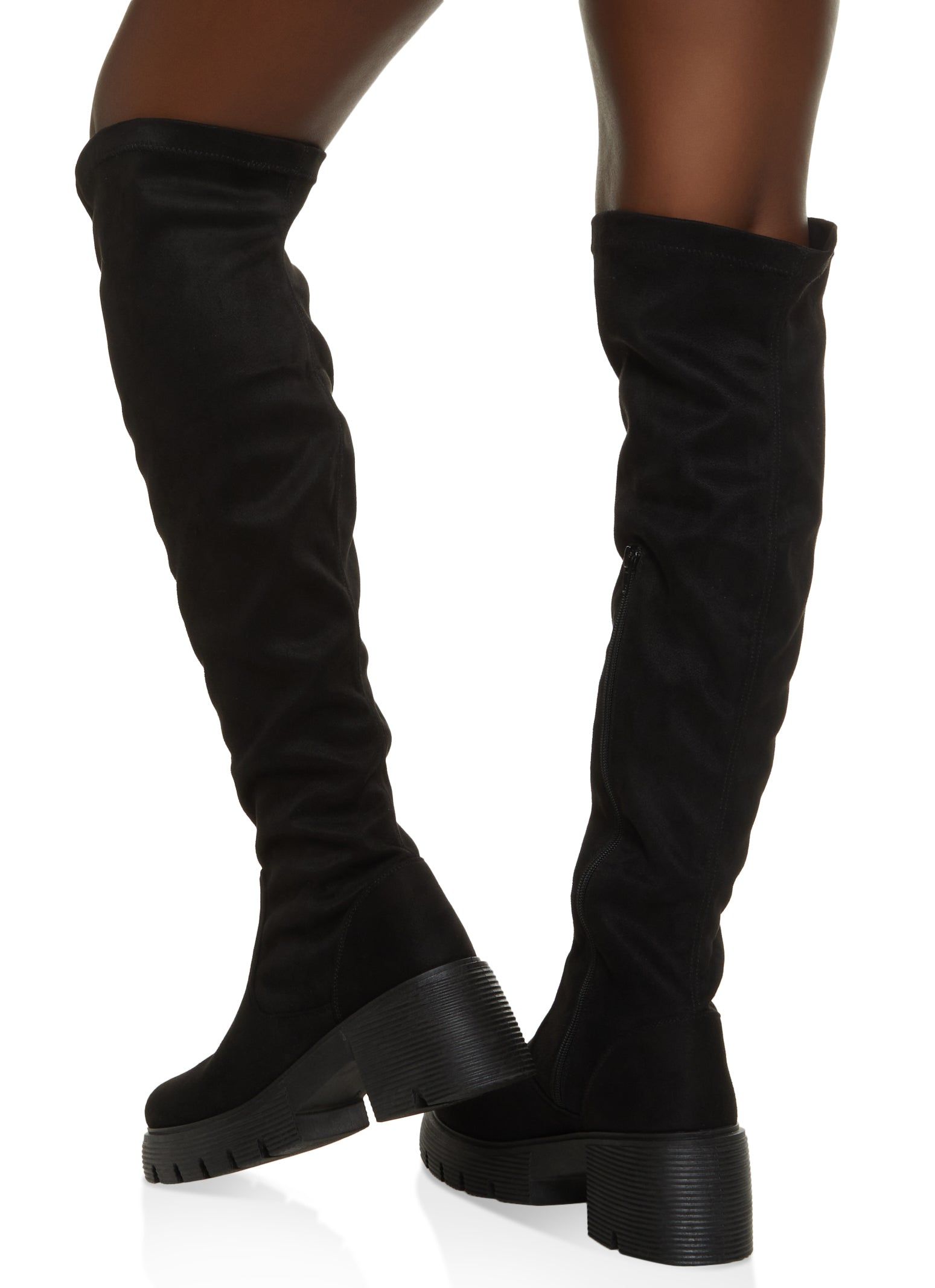 Lug Sole Knee High Platform Boots sold by Rainbow product image thumbnail 3