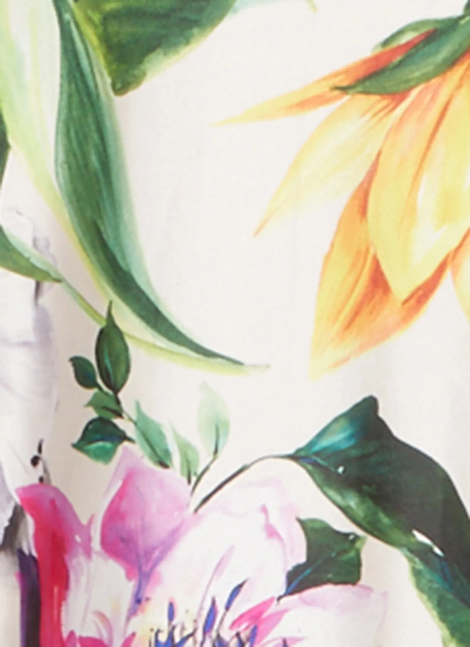 Haute Monde Floral Print Side Slit Maxi Dress sold by Rainbow product image thumbnail 4