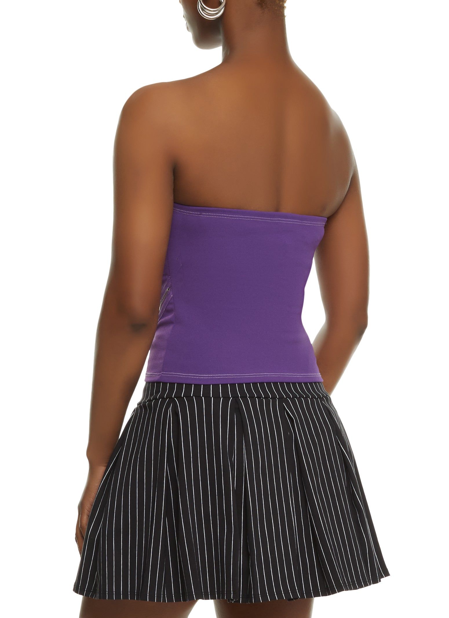 Scuba Zipper Detail Tube Top sold by Rainbow product image thumbnail 2