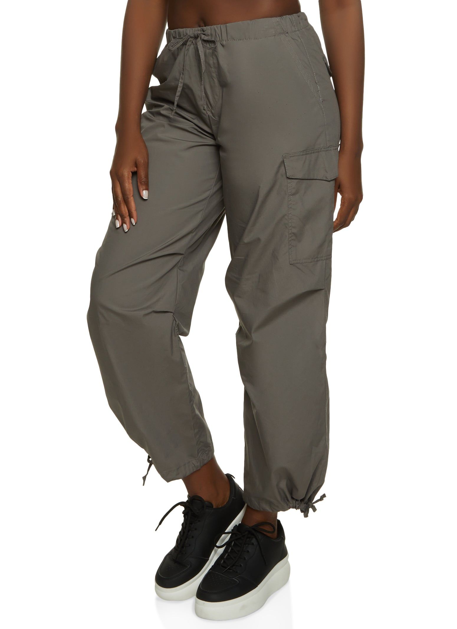 Nylon Drawstring Cargo Pants sold by Rainbow
