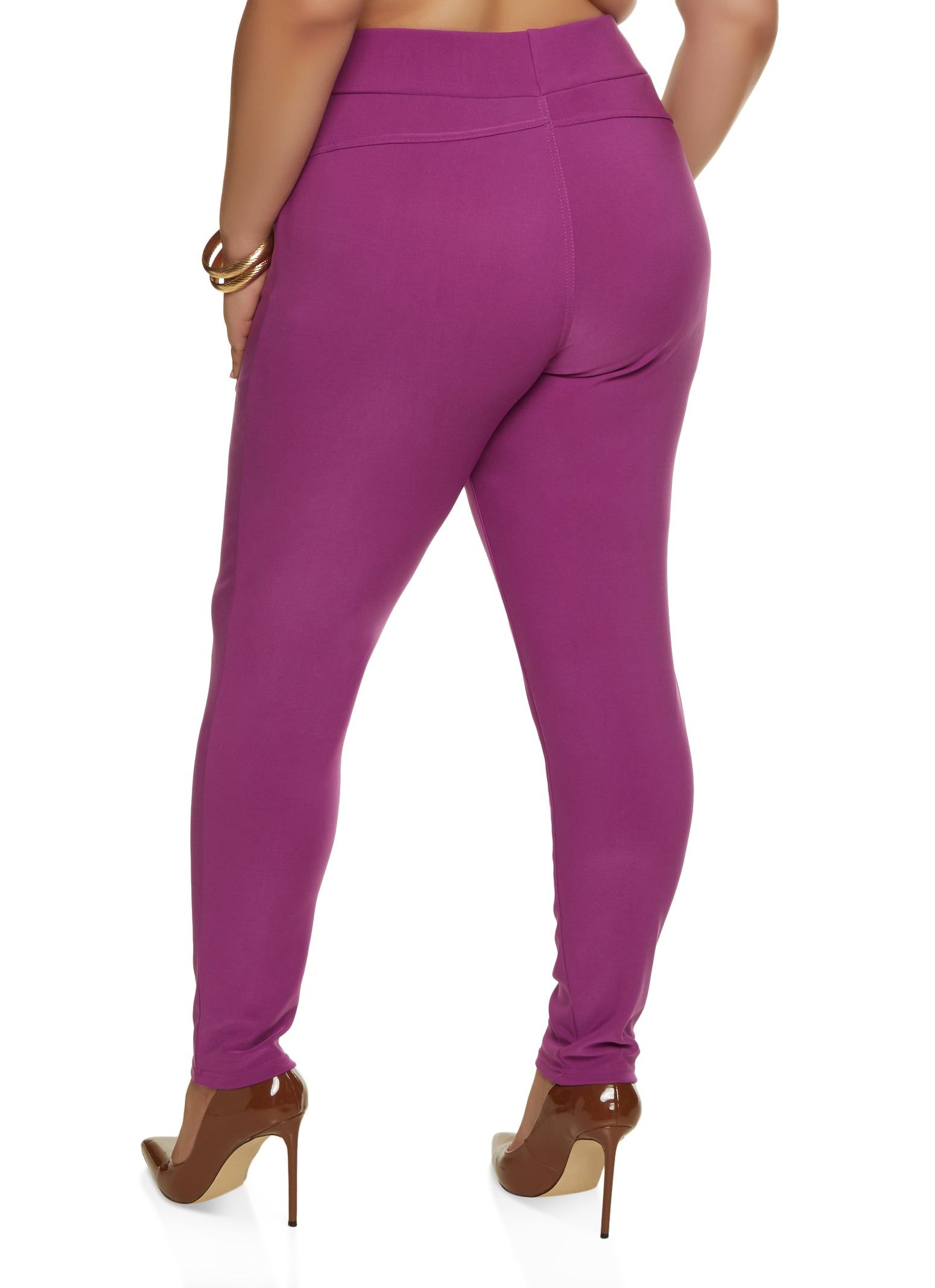 Plus Size Scuba Pull On Skinny Pants sold by Rainbow product image thumbnail 2