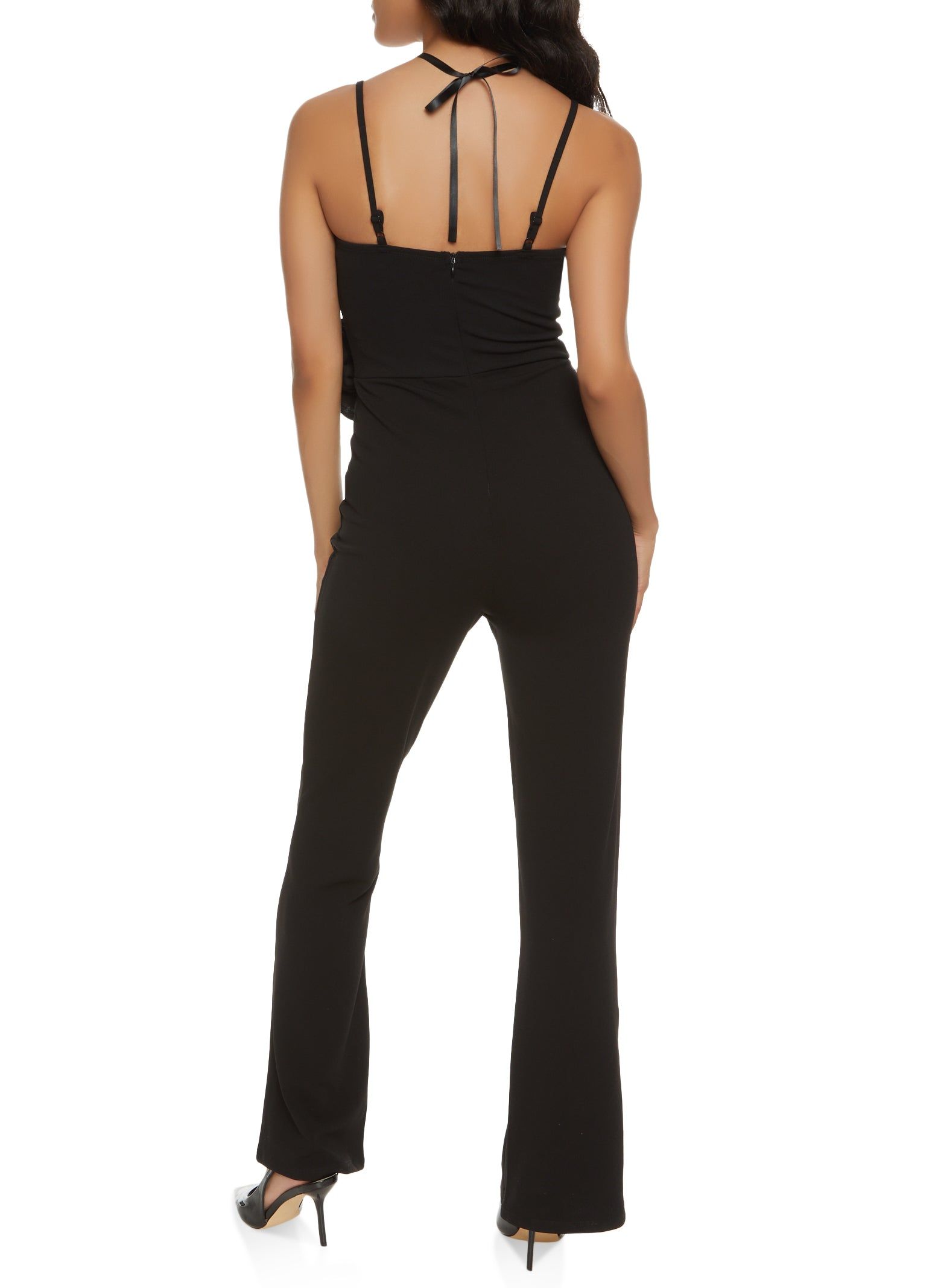 Crepe Knit Rose Detail Jumpsuit sold by Rainbow product image thumbnail 2