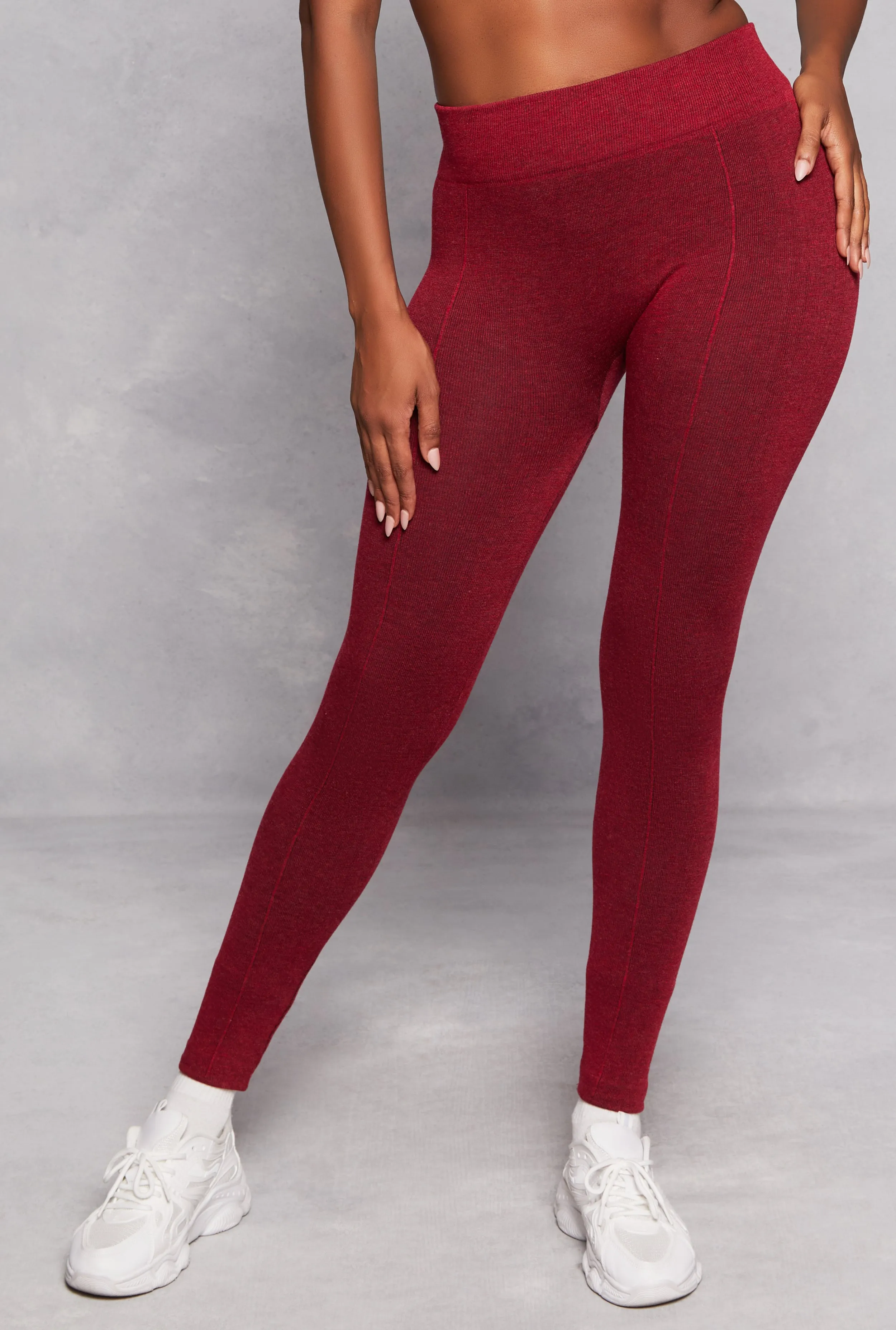 Fleece Textured Waistband Leggings sold by Rainbow product image thumbnail 2