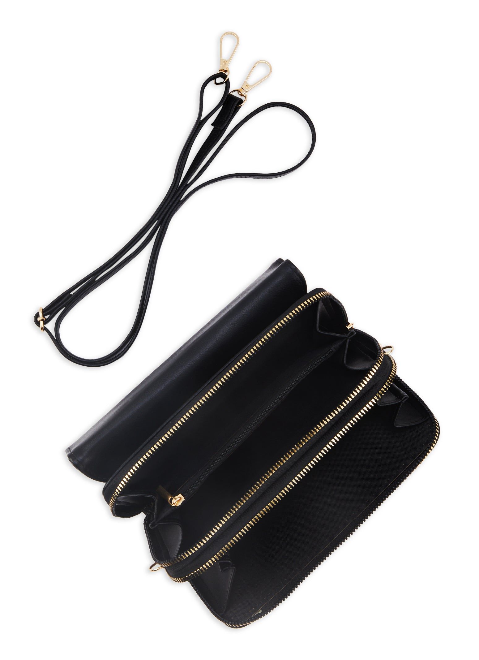 Double Buckle Flap Crossbody Bag sold by Rainbow product image thumbnail 5