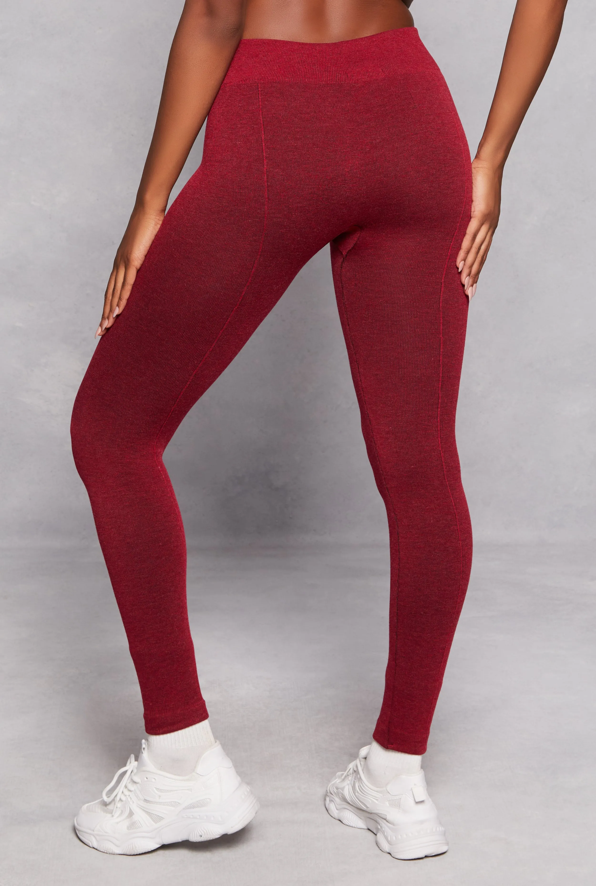 Fleece Textured Waistband Leggings sold by Rainbow product image thumbnail 3