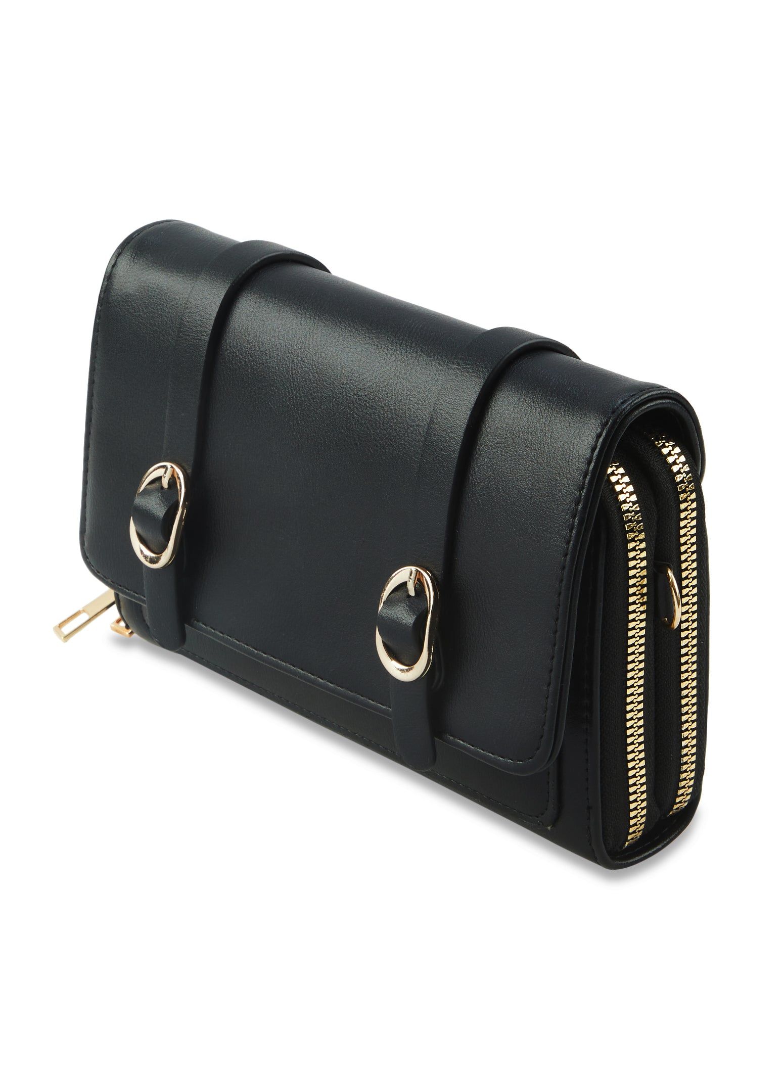 Double Buckle Flap Crossbody Bag sold by Rainbow product image thumbnail 3