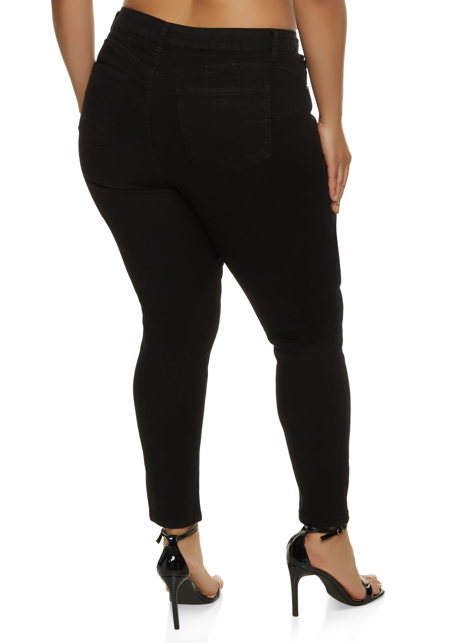 Plus Size WAX High Waist Push Up Skinny Jeans sold by Rainbow product image thumbnail 2