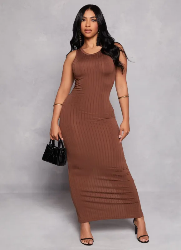 Daisy Ribbed Maxi Tank Dress sold by Rainbow