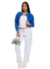 Daisy Faux Leather Cropped Bomber Jacket sold by Rainbow