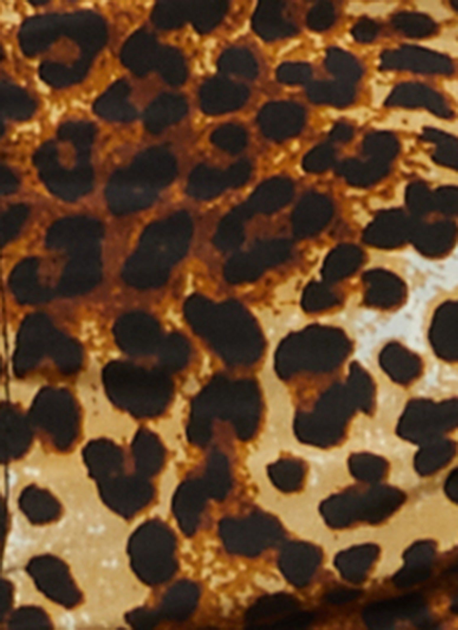 Animal Print Ruched Front Puff Sleeve Blouse sold by Rainbow product image thumbnail 3