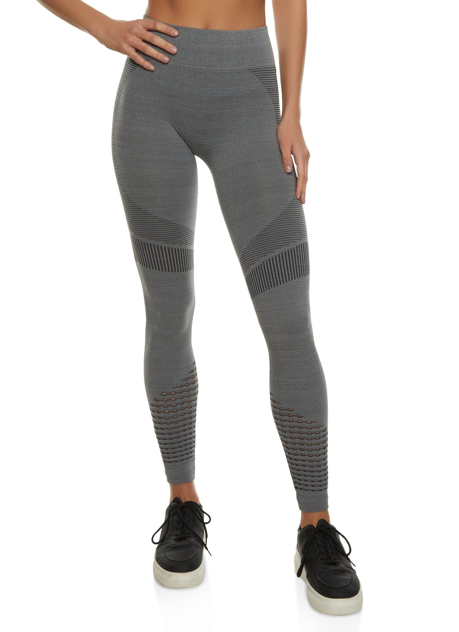 Laser Cut High Waist Leggings sold by Rainbow