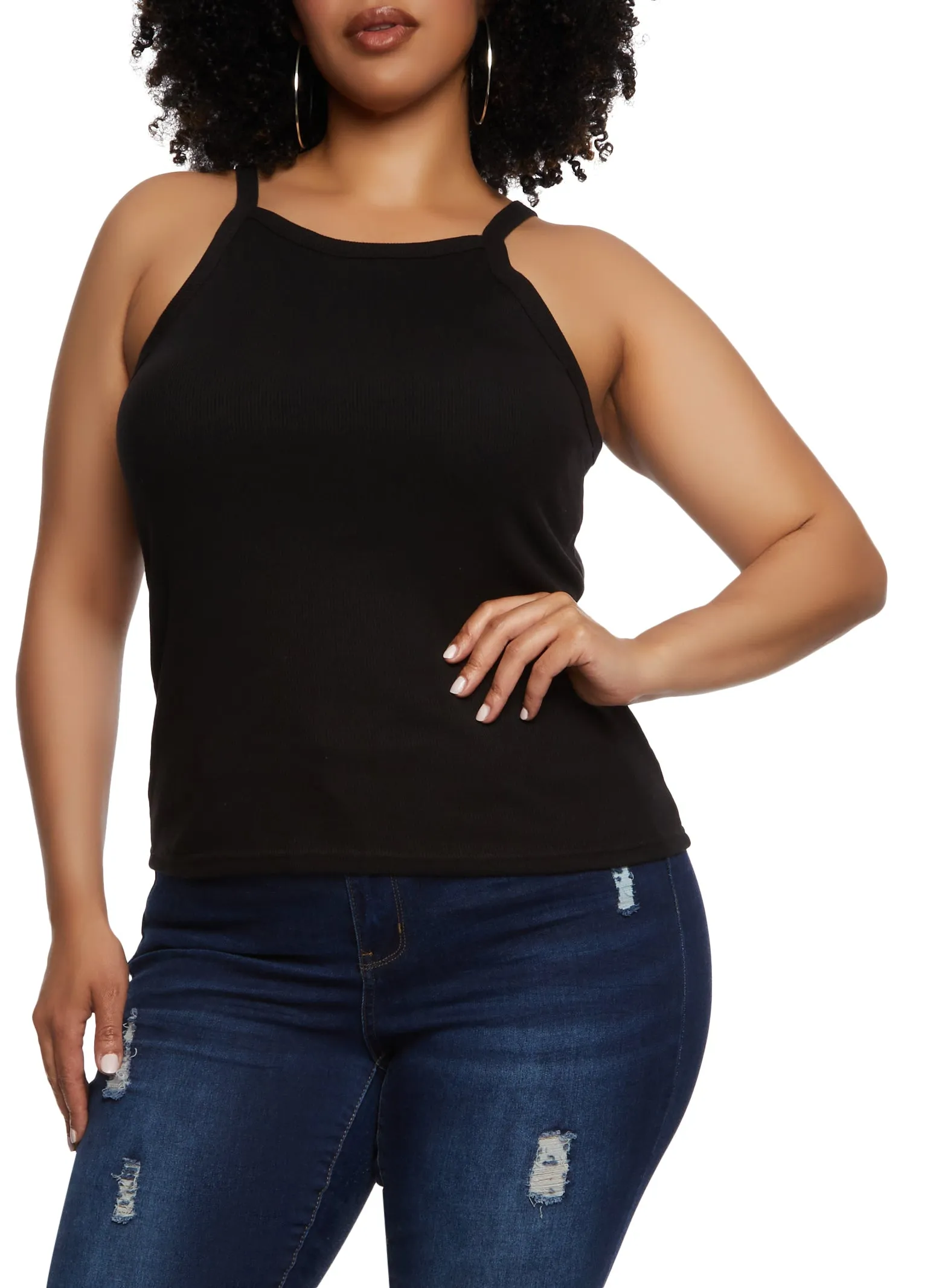 Plus Size Scoop Neck Tank Top sold by Rainbow product image thumbnail 2