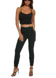 Drawstring Twill Joggers sold by Rainbow