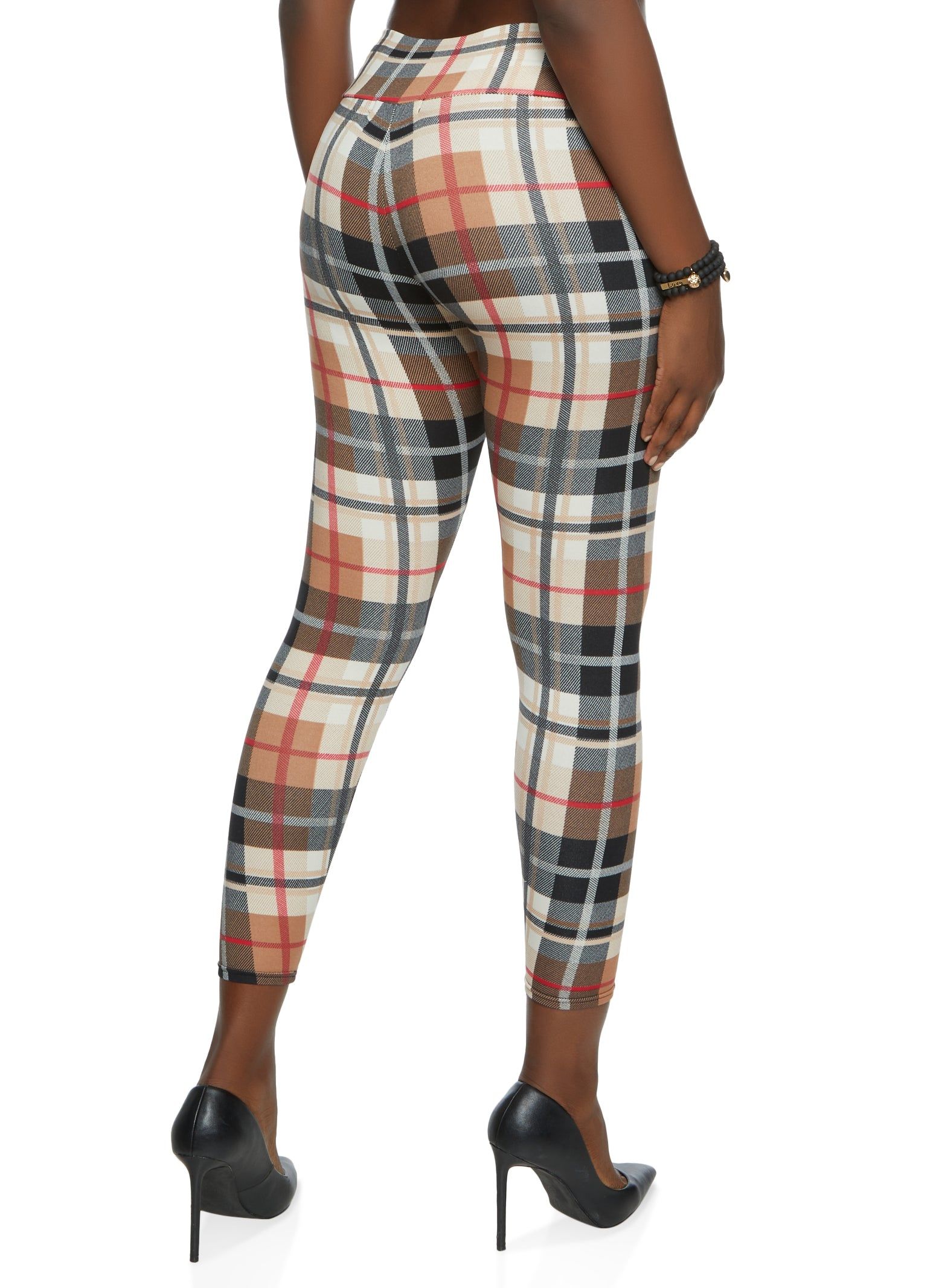 Plaid High Waisted Leggings sold by Rainbow product image thumbnail 2