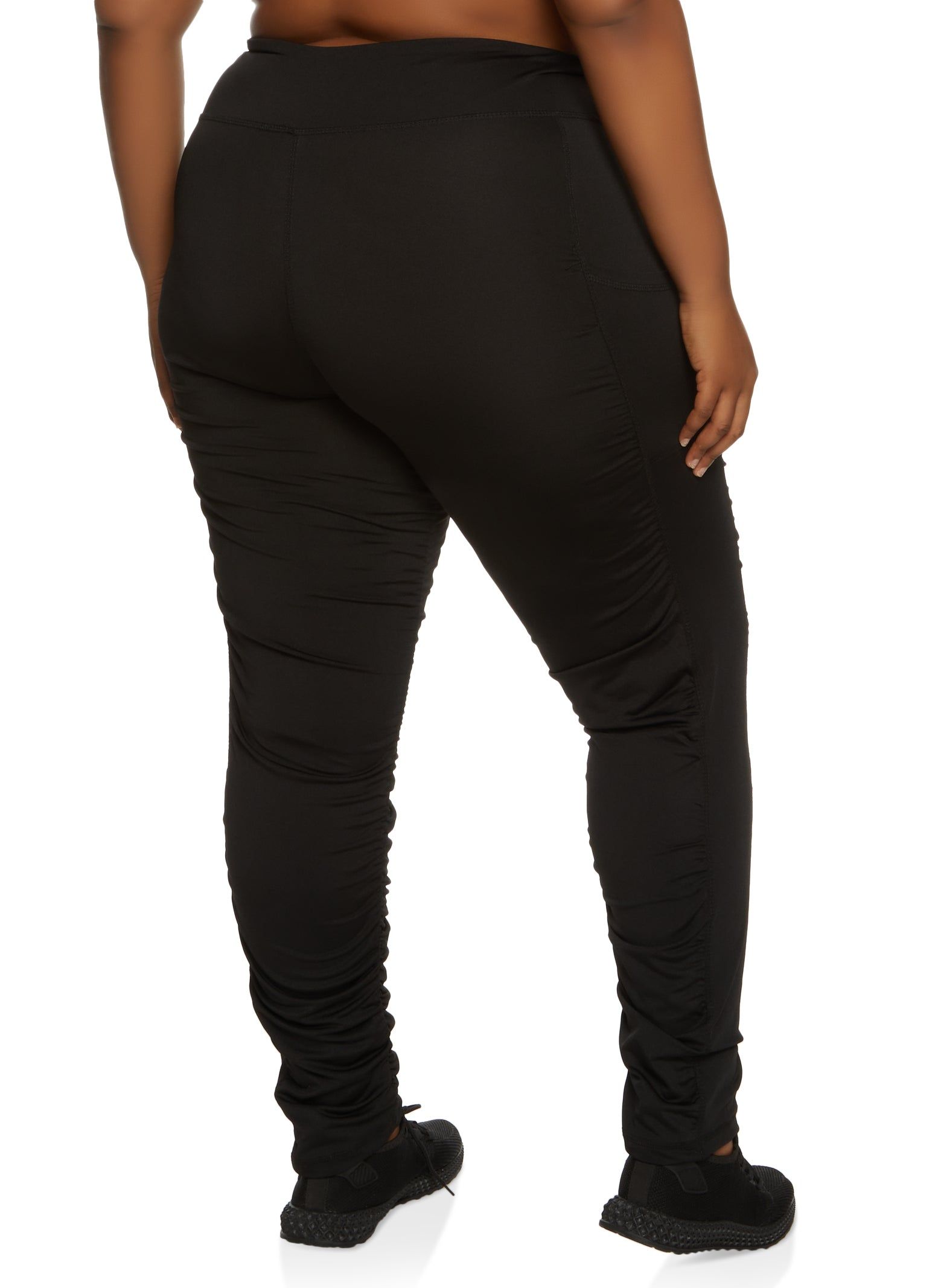 Plus Size Ruched Active Leggings sold by Rainbow product image thumbnail 2