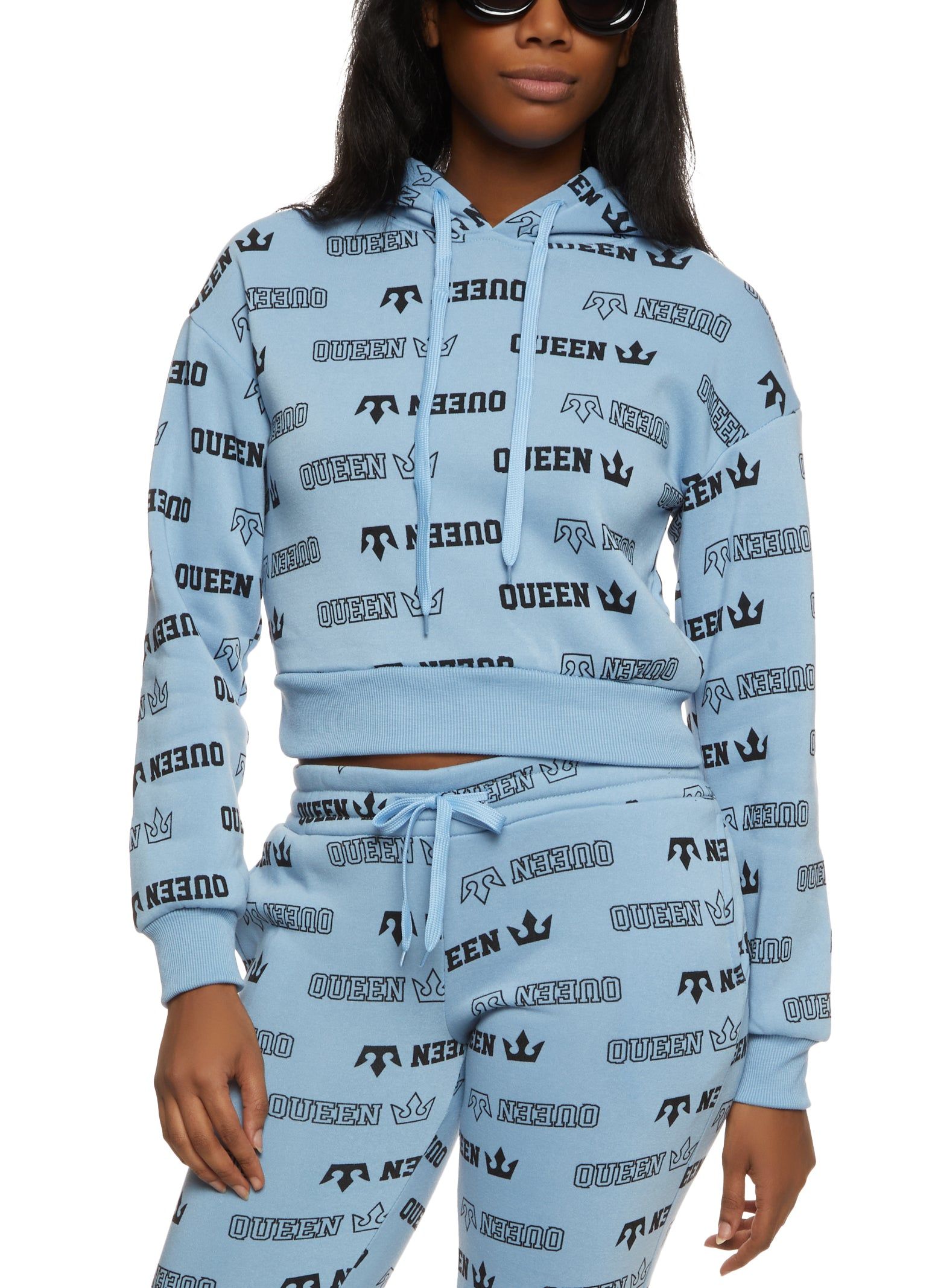 Queen Graphic Print Hoodie sold by Rainbow