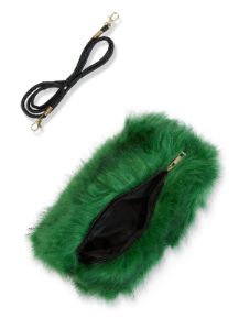 Faux Fur Muff Crossbody Bag sold by Rainbow