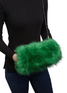 Faux Fur Muff Crossbody Bag sold by Rainbow