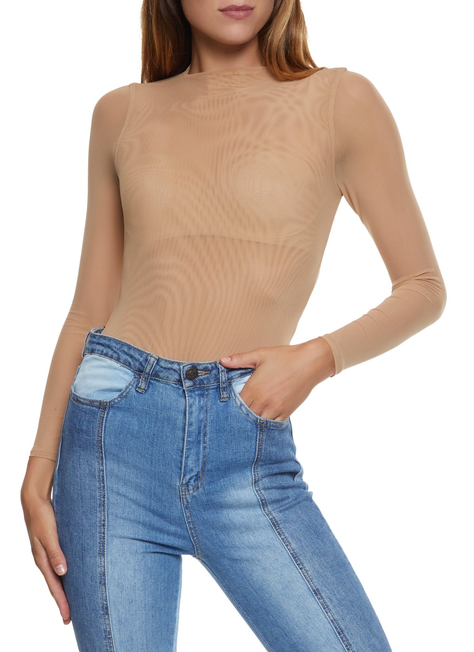 Solid Mesh Bodysuit sold by Rainbow product image thumbnail 2