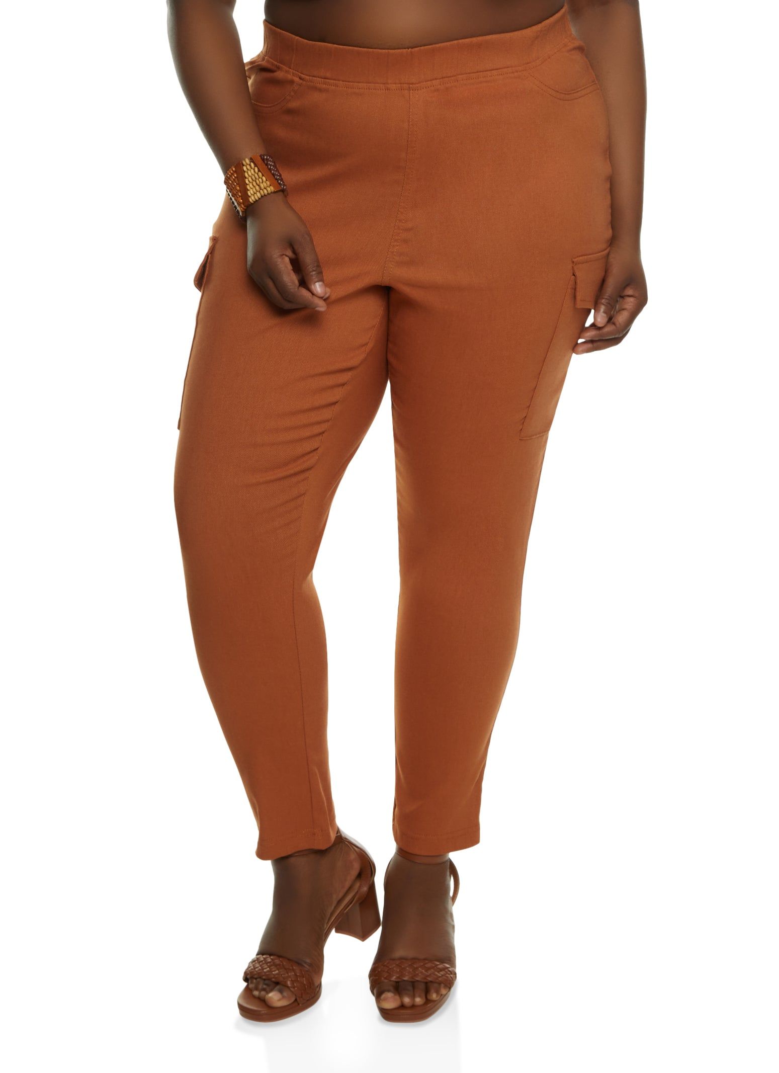 Plus Size Hyperstretch Pull On Cargo Pants sold by Rainbow