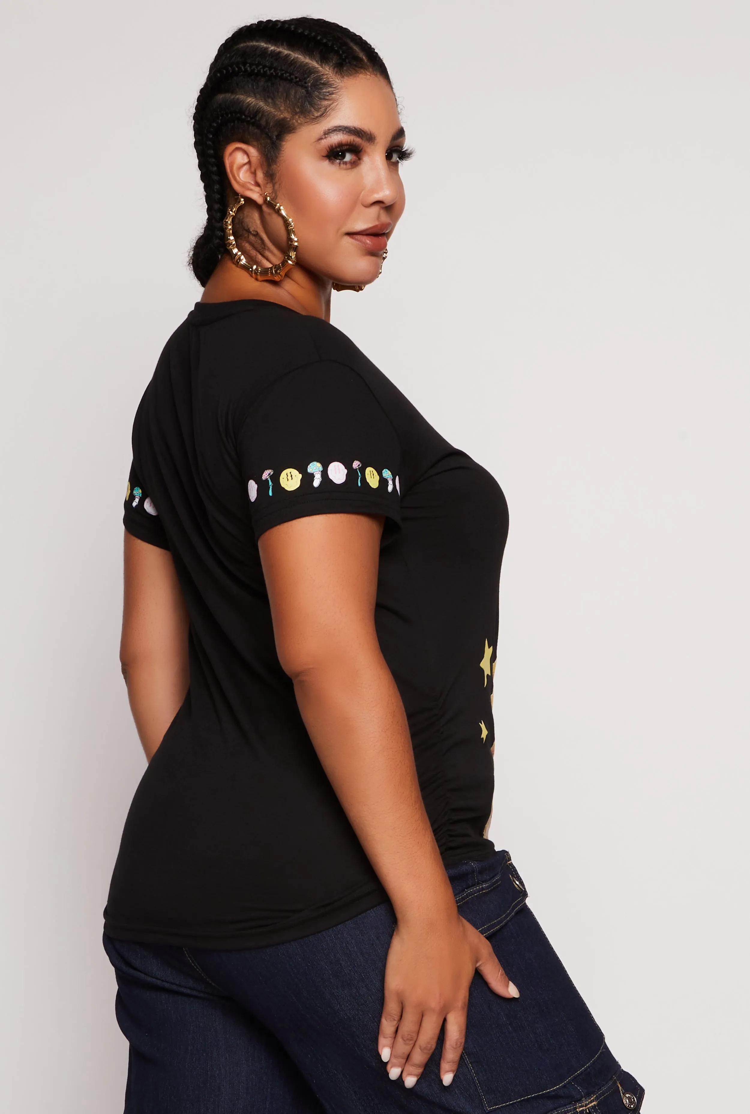 Plus Size Psychedelic Bear Graphic Tee sold by Rainbow product image thumbnail 3