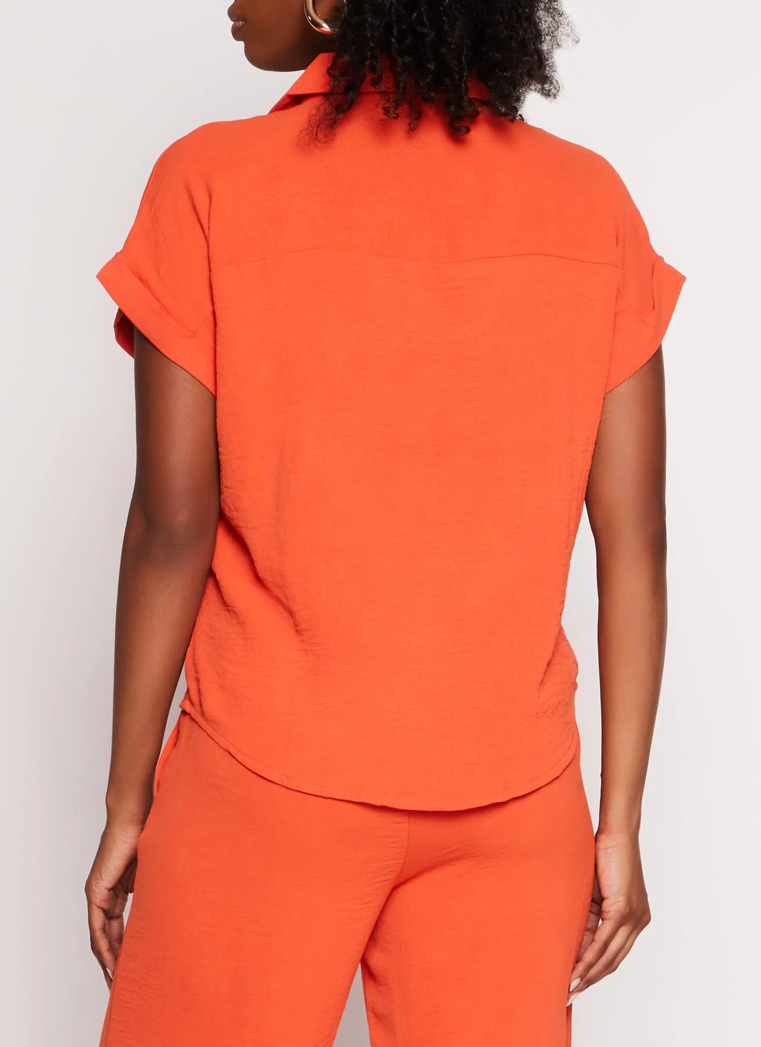 Airy Button Front Collar Shirt sold by Rainbow product image thumbnail 3