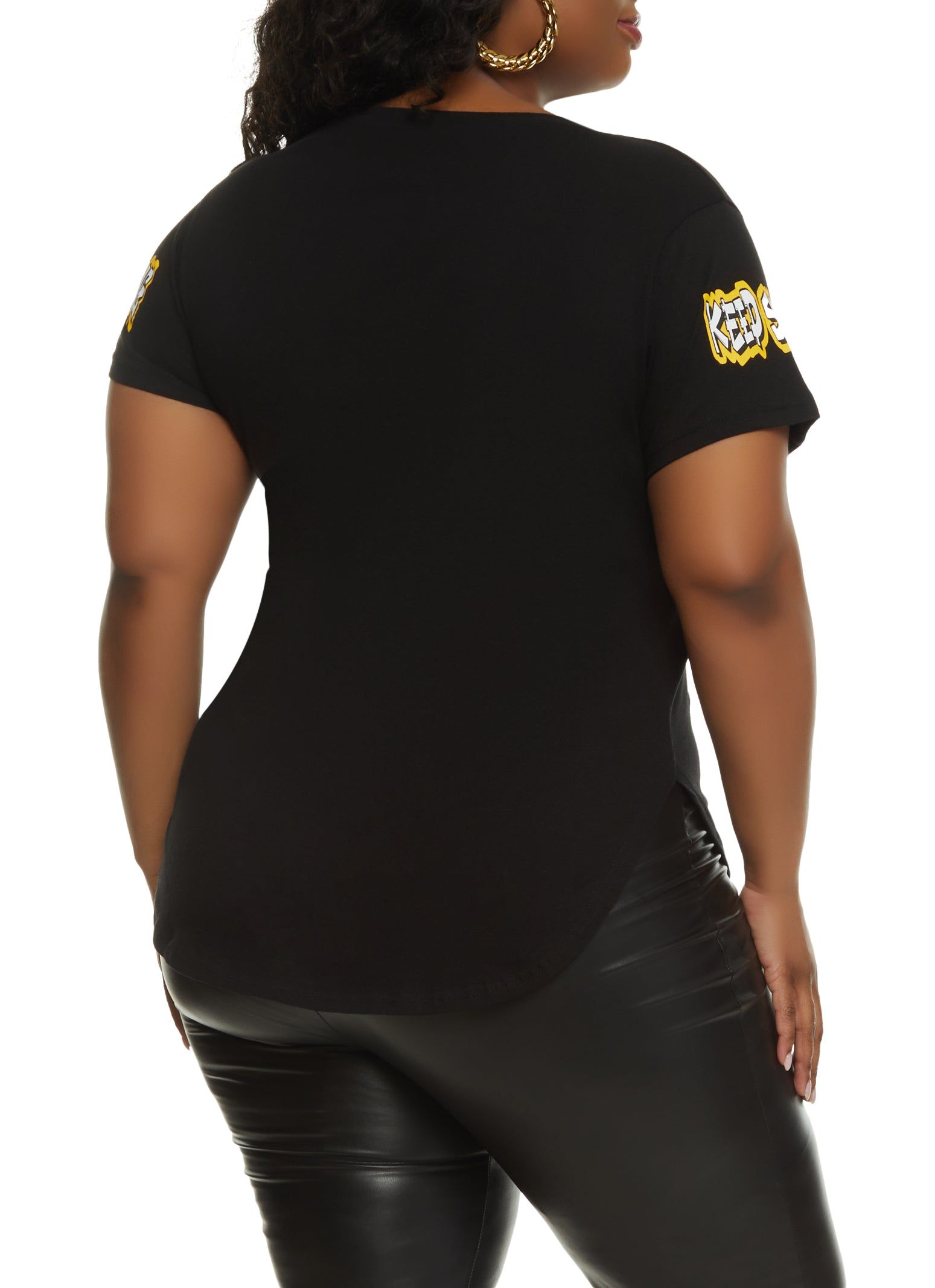 Plus Size Keep Smiling Bear Graphic Tee sold by Rainbow product image thumbnail 2