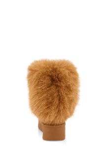 Faux Fur Platform Booties sold by Rainbow