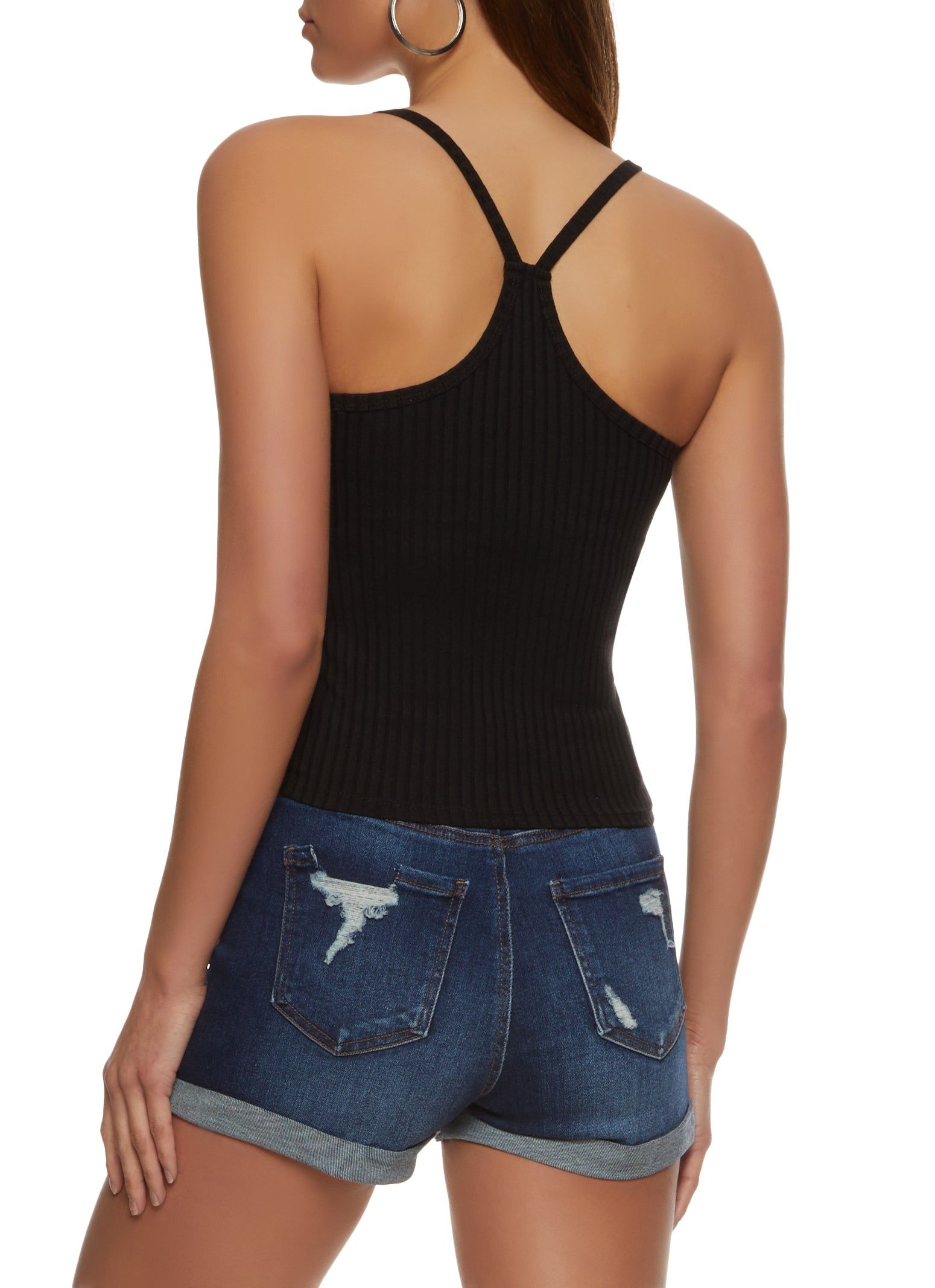 Ribbed Knit Scoop Neck Cami sold by Rainbow product image thumbnail 2