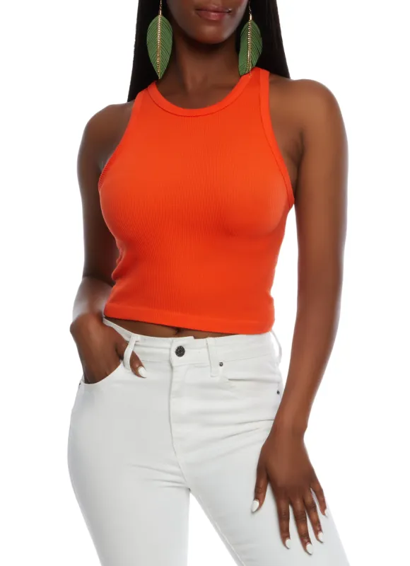 Seamless Ribbed Racerback Tank Top sold by Rainbow
