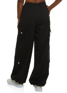 Toggle Drawstring Waist Parachute Pants sold by Rainbow
