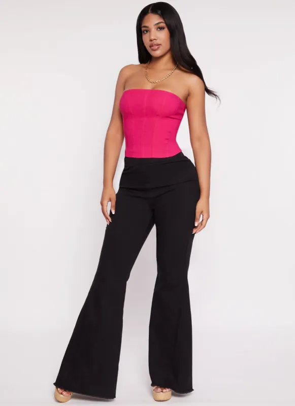 Highway Pull On High Waist Bell Bottom Jeans sold by Rainbow