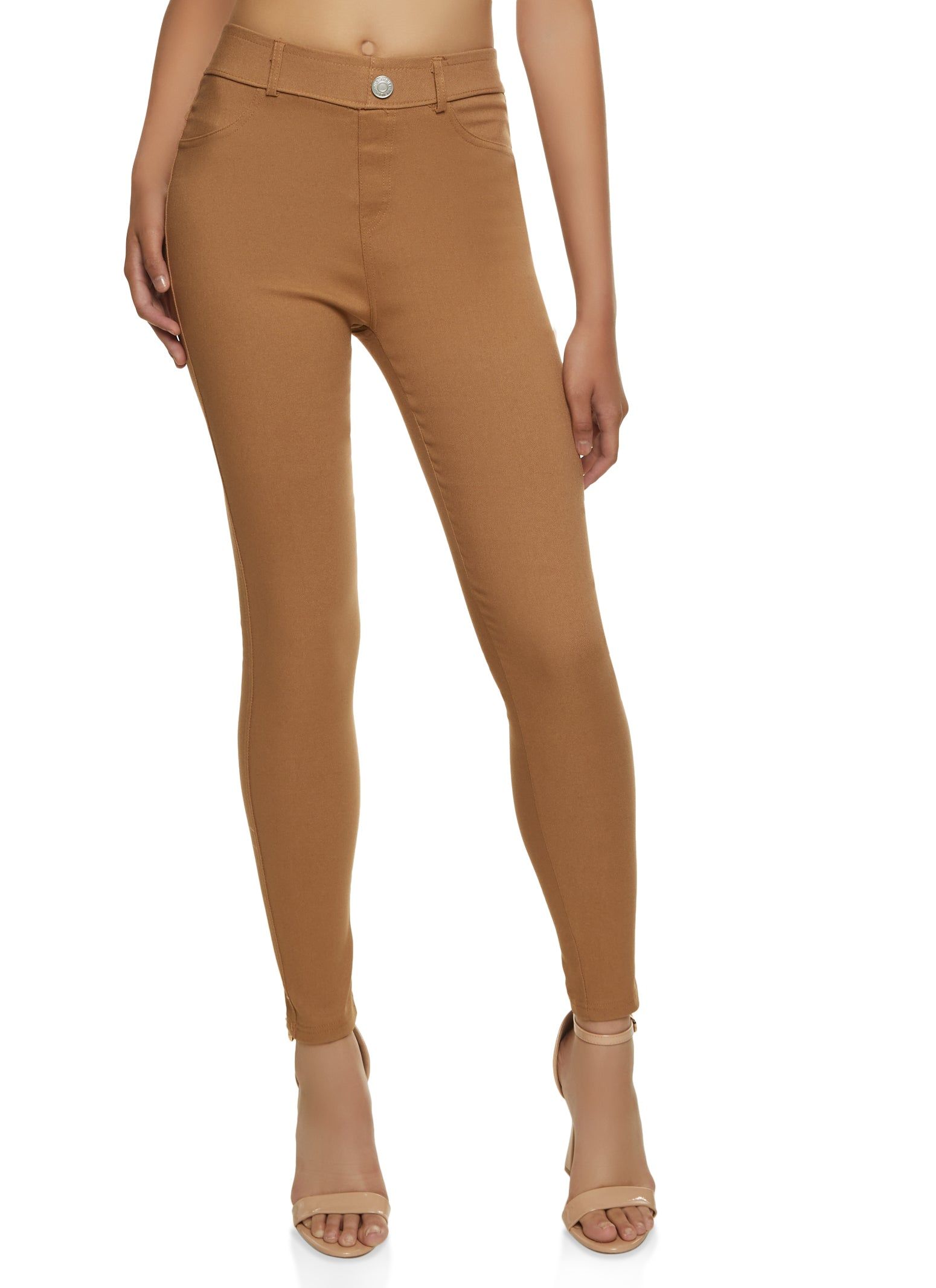 Faux Button Stretch Pants sold by Rainbow