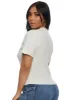 Ribbed Knit Brooklyn Crew Neck Tee sold by Rainbow