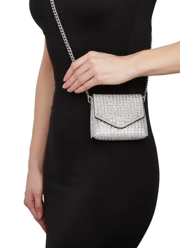 Rhinestone Mini Crossbody Bag sold by Rainbow