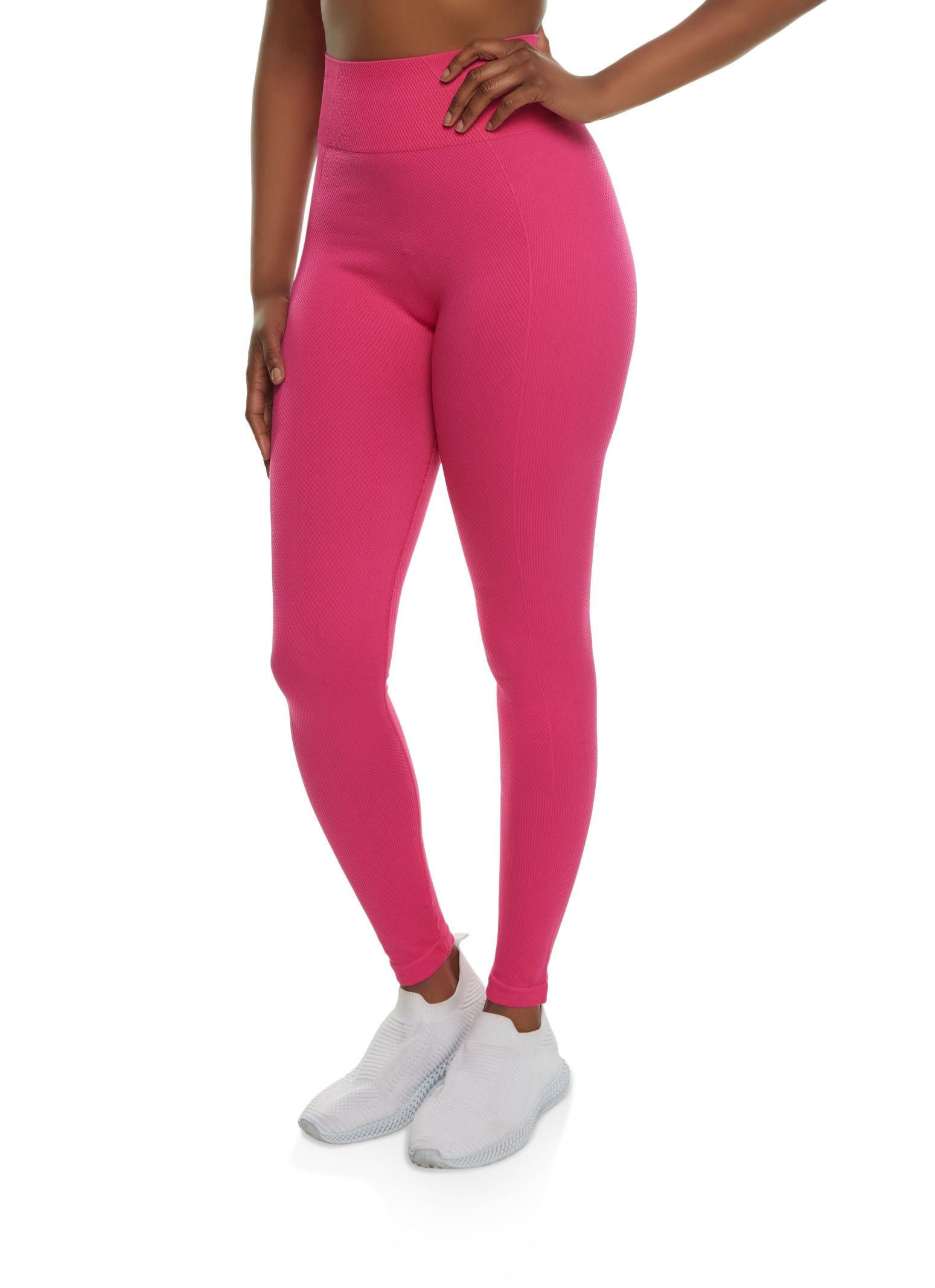High Waisted Textured Seamless Leggings sold by Rainbow