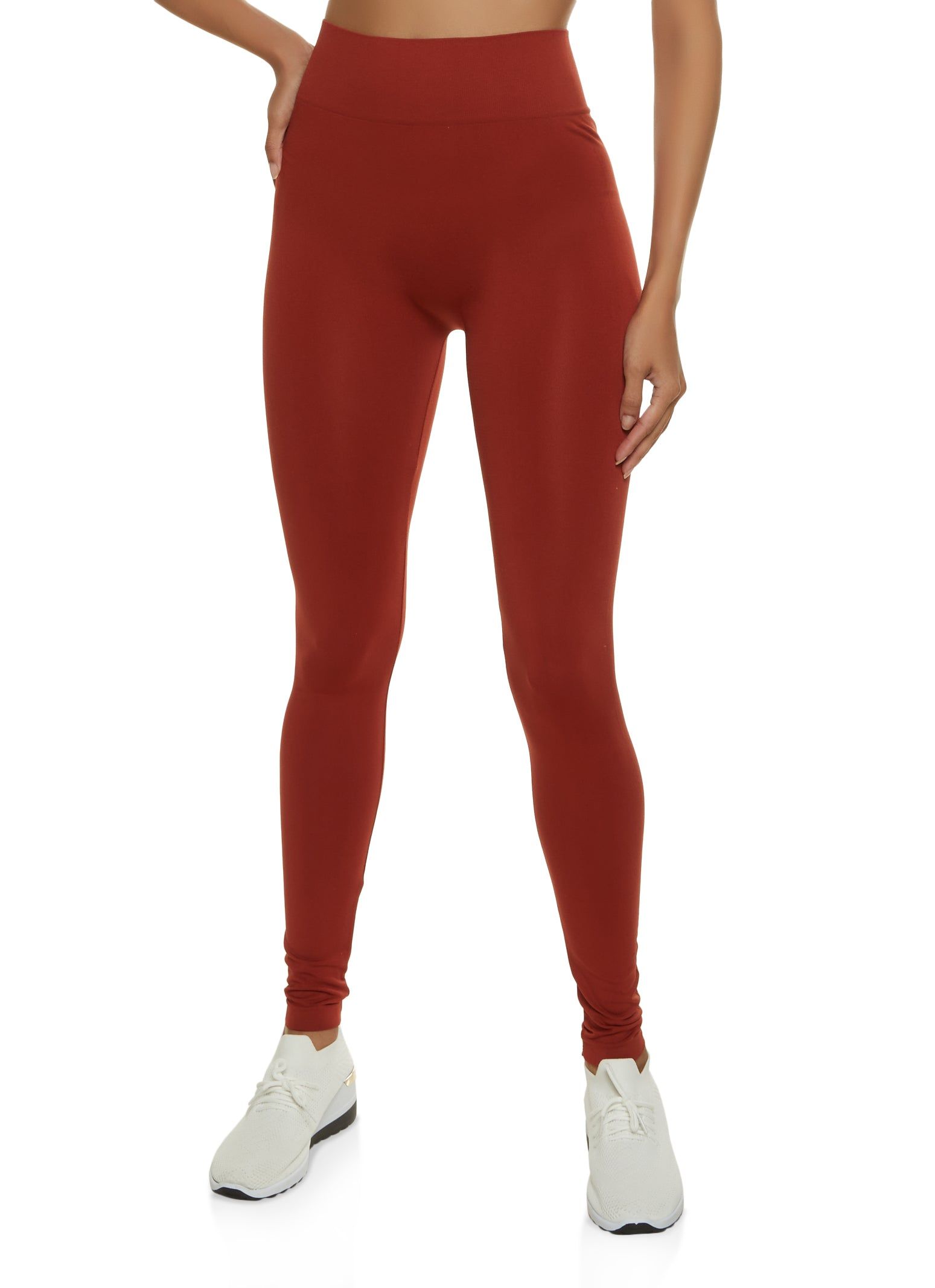 Seamless Solid High Waist Leggings sold by Rainbow