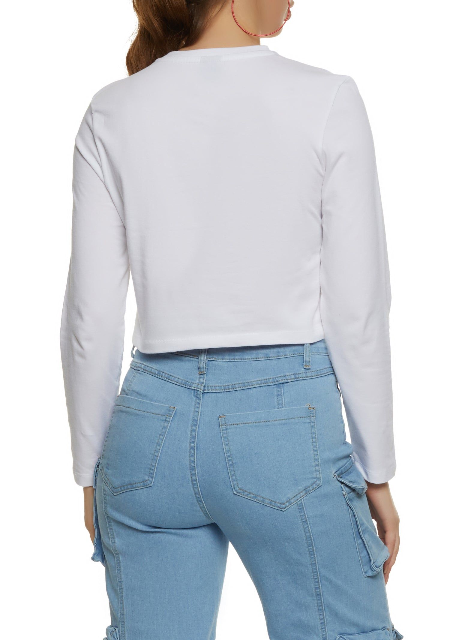 Unapologetically Dope Long Sleeve Rhinestone Graphic Tee sold by Rainbow product image thumbnail 2