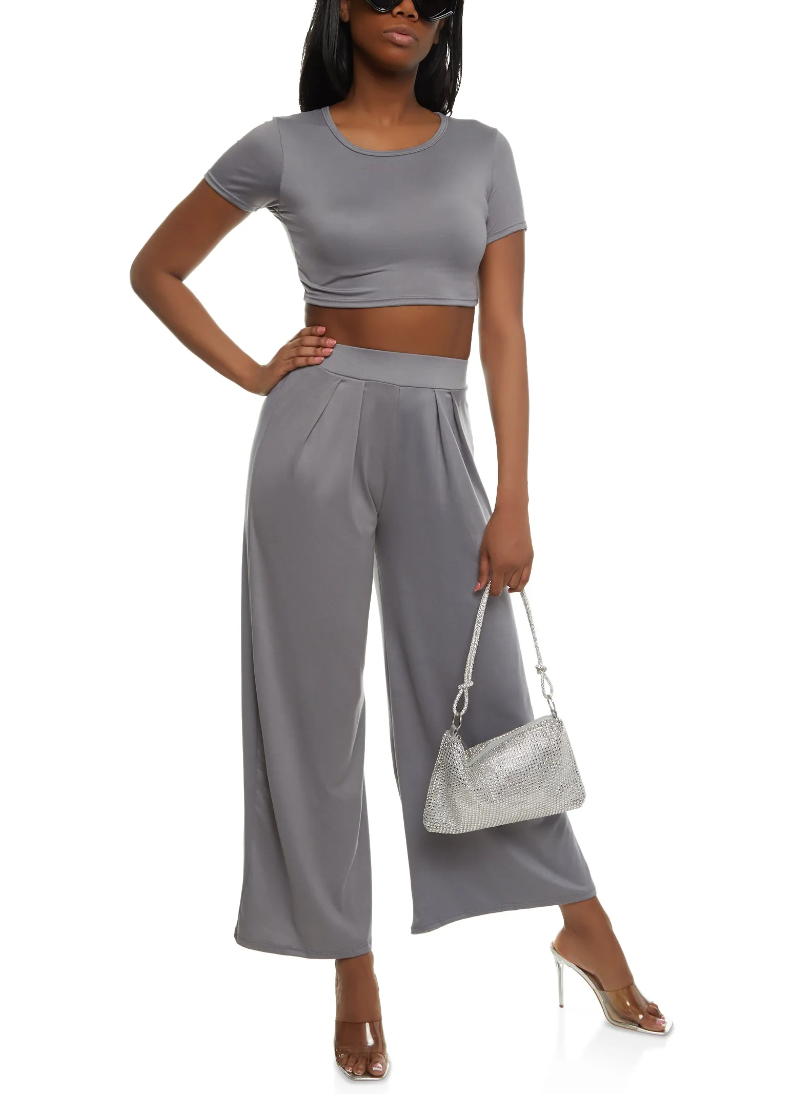 Soft Knit Crop Top sold by Rainbow product image thumbnail 2