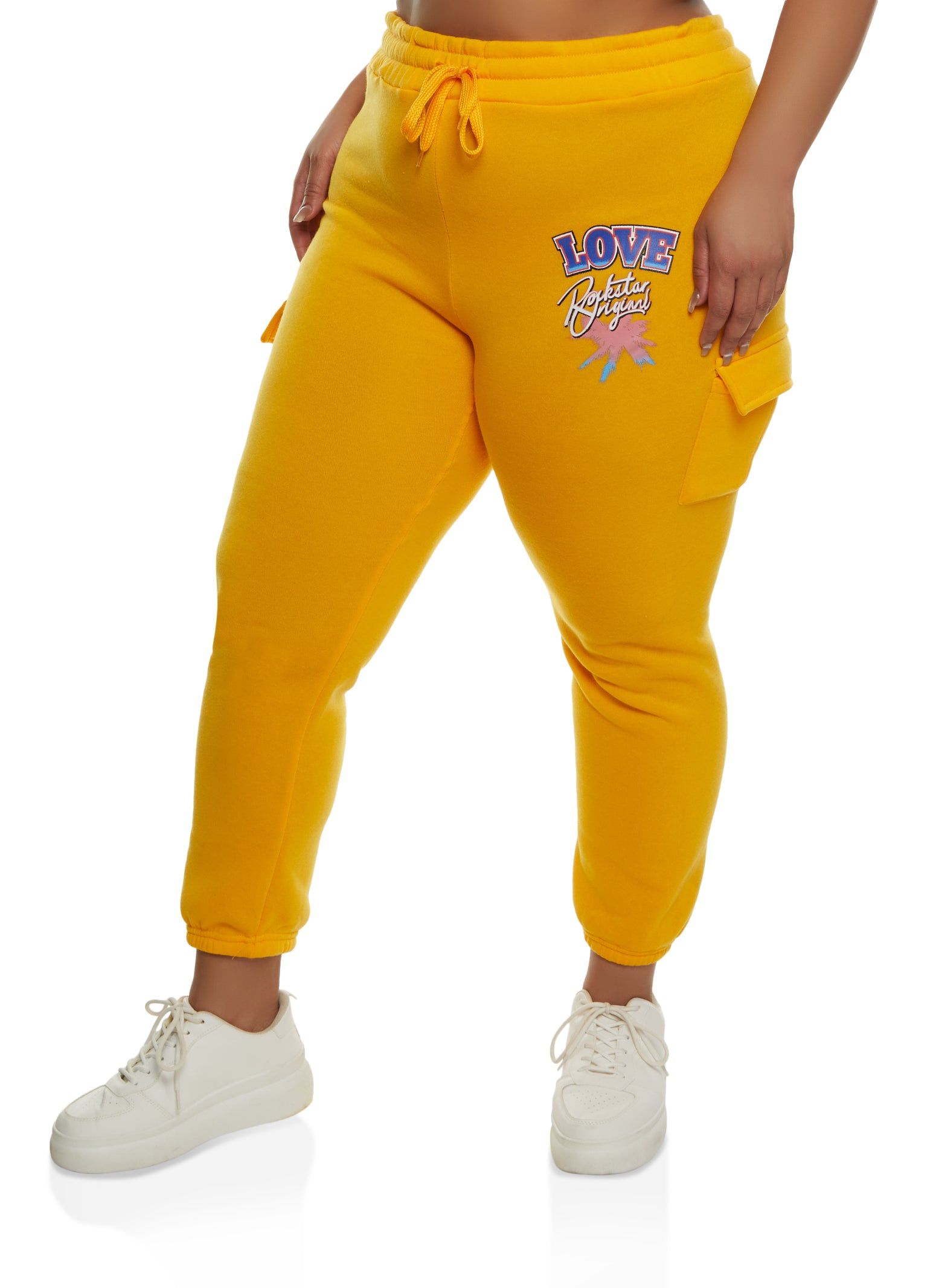 Plus Size Love Graphic Joggers sold by Rainbow