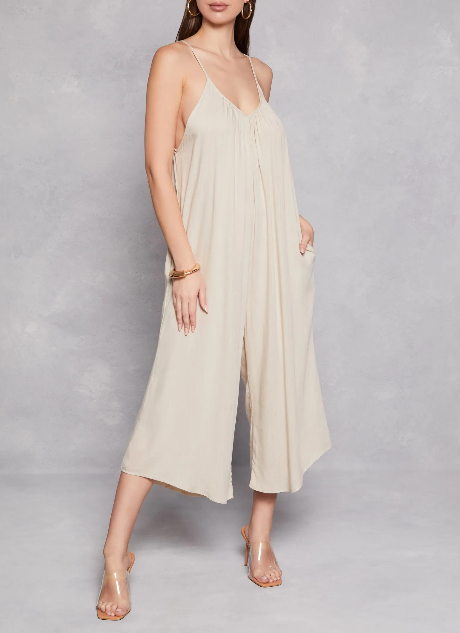 Cropped Wide Leg Jumpsuit sold by Rainbow product image thumbnail 2