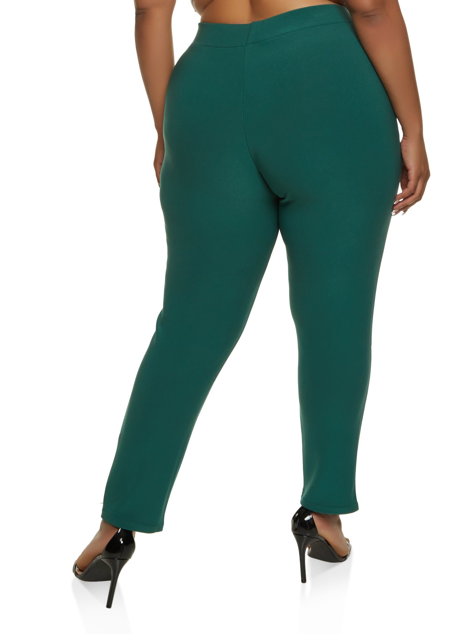 Plus Size Scuba Button Detail Pocket Pants sold by Rainbow product image thumbnail 2