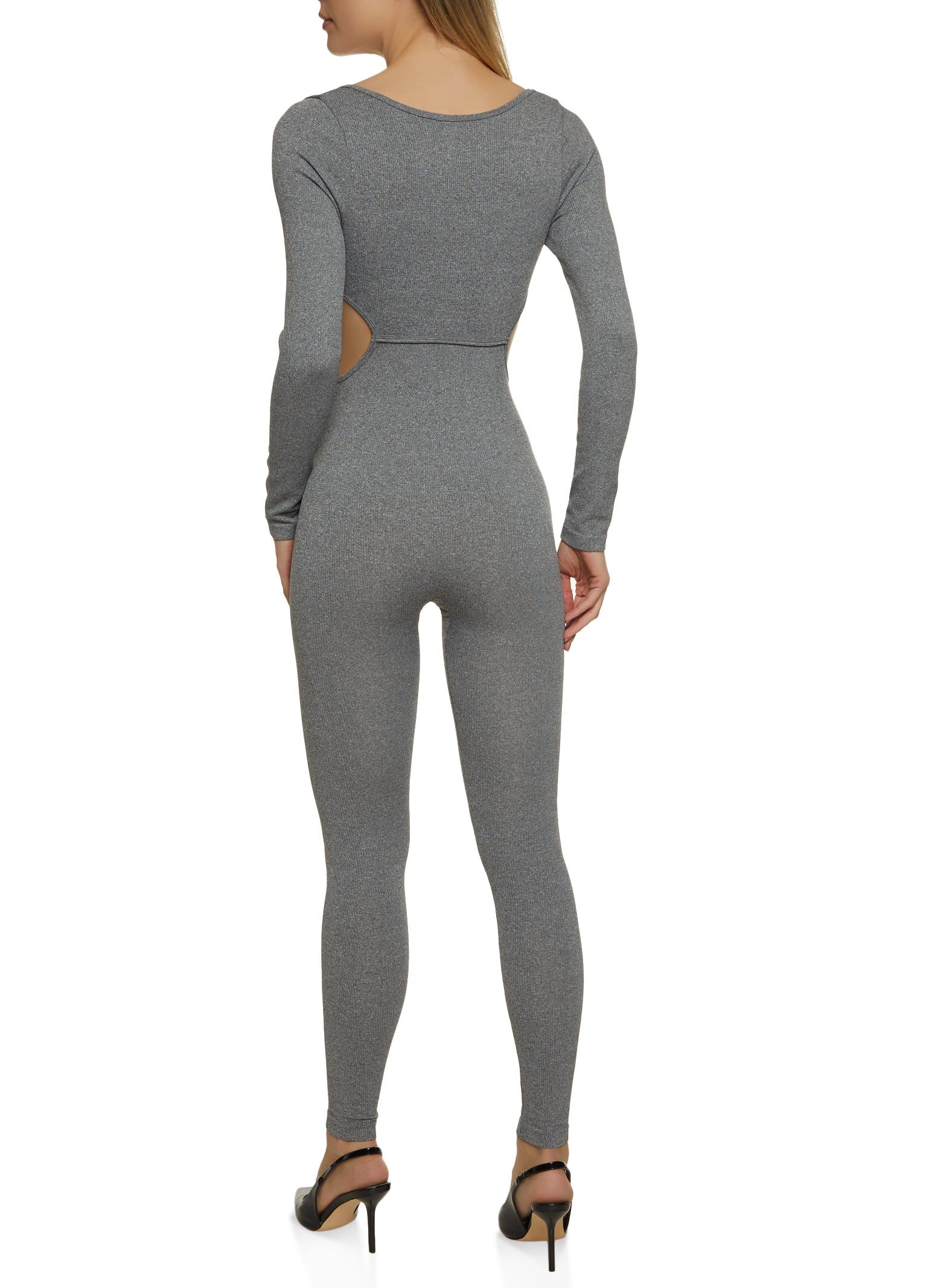 Cut Out Ribbed Knit Jumpsuit sold by Rainbow product image thumbnail 2