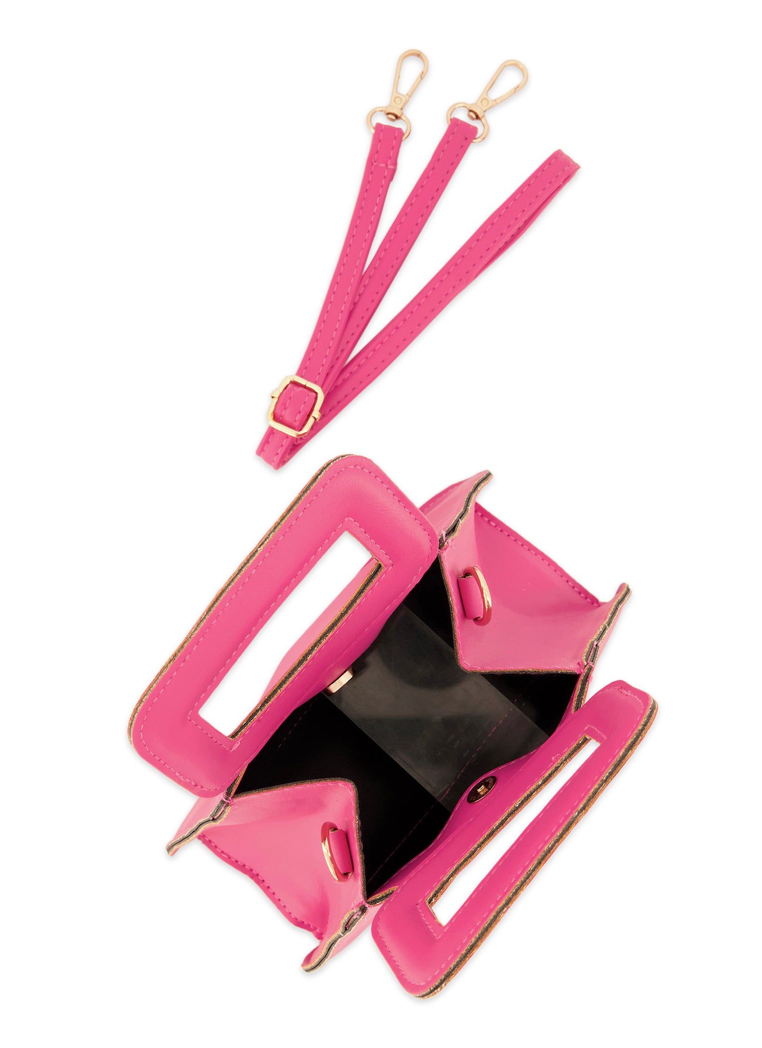 Square Handle Convertible Crossbody Handbag sold by Rainbow product image thumbnail 5