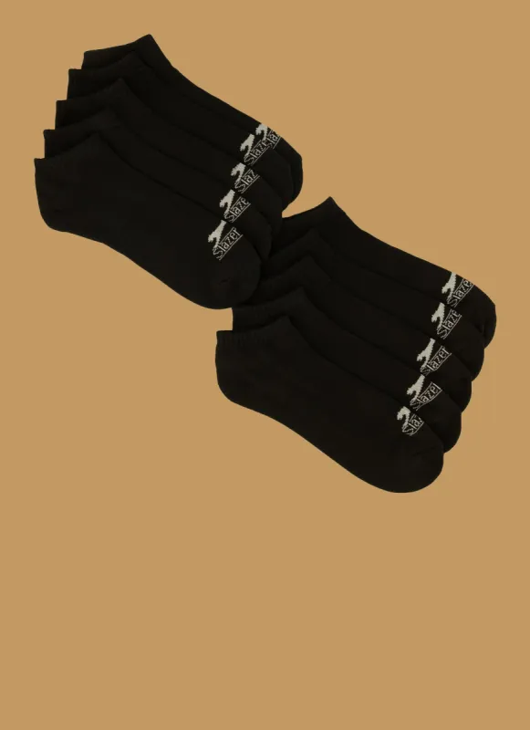 Mens Cushioned Cotton Blend Low Cut Socks 10 Pack sold by Rainbow